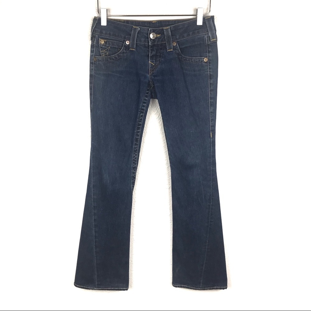 True Religion Joey Bootcut Jeans Dark Wash Size 26 Y2K